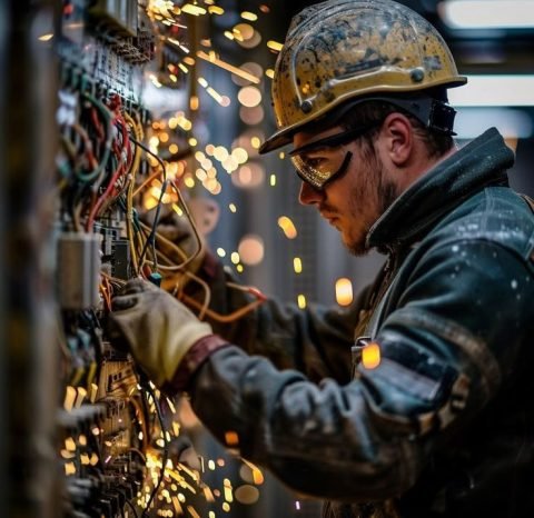 Free Electrician at Work Image _ Download at StockCake